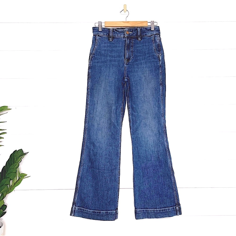 J.Crew Wide-leg Trouser Jean in Tahoe Wash Size 26